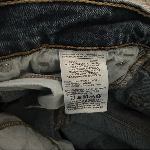 Levi’s Denzien 285 Relaxed Fit Light Wash Distressed Jeans Men’s 32x34 - Picture 7 of 7